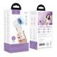 Портативний вентилятор Hoco HX64 Hurricane high speed handheld fan 3600 mAh White