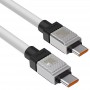 Дата кабель Baseus CoolPlay Series Type-C to Type-C 100W (1m) (CAKW00020) White