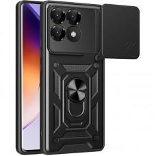 Ударостійкий чохол Camshield Serge Ring для Xiaomi Poco F6 Pro Чорний