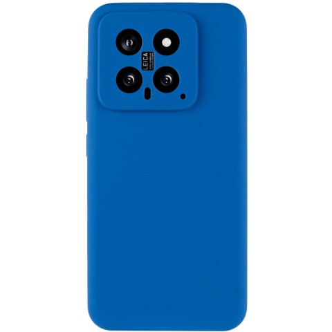 Чохол Silicone Cover Lakshmi Full Camera (AA) для Xiaomi 14 Синій / Navy Blue