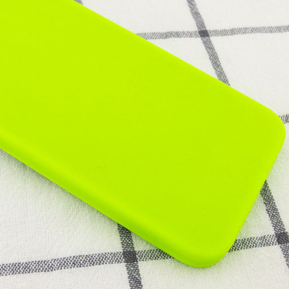 Чохол Silicone Case Square Full Camera Protective (AA) NOLOGO для Apple iPhone 11 Pro Max (6.5") Салатовий / Neon green