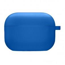 Силіконовий футляр з мікрофіброю для навушників Airpods 4 Синій / Royal blue