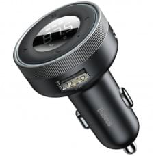 АЗП FM модулятор Baseus Enjoy 17W (2USB-A) (CCLH-01) Чорний