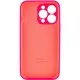 Чохол Silicone Case Full Camera Protective (AA) для Apple iPhone 15 Pro (6.1") Рожевий / Barbie pink
