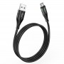 Дата кабель Hoco U93 "Shadow" MicroUSB (1.2 m) Чорний