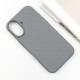 Шкіряний чохол Carved with MagSafe для Apple iPhone 16 (6.1") Grey