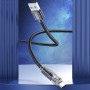 Дата кабель Hoco U122 Lantern Transparent Discovery Edition USB to Type-C Black