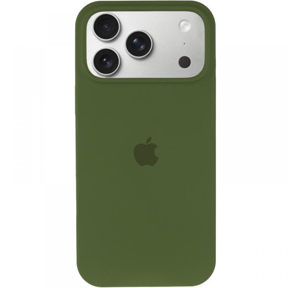 Чохол Silicone Case Full Protective (AA) для Apple iPhone 17 Pro (6.3") Зелений / Dark Olive