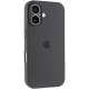 Чохол Silicone Case Full Camera Protective (AA) для Apple iPhone 17 (6.3") Сірий / Dark Gray