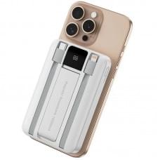 Портативний ЗП Power Bank WIWU Wi-P061 22.5W+PD20W з БЗП+iWatch with cable 10000 mAh White