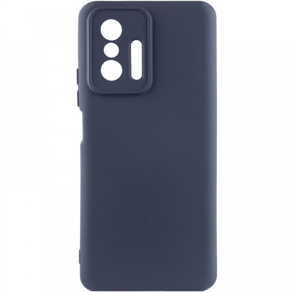 Чохол Silicone Cover Ummi Lakshmi Full Camera (AA) для Xiaomi 11T / 11T Pro Синій / Midnight Blue