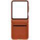 Шкіряний чохол Leather Case (AAA) для Samsung Galaxy Z Flip5 Brown