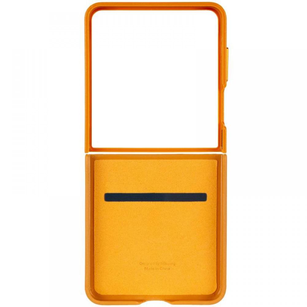 Кожаный чехол Leather Case (AAA) для Samsung Galaxy Z Flip5