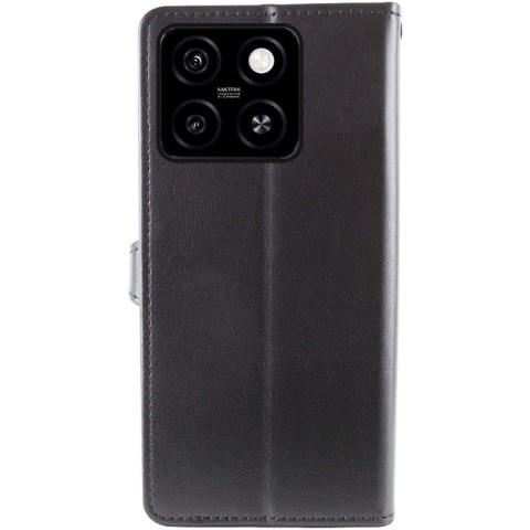 Шкіряний чохол-книжка GETMAN Gallant (PU) для ZTE Blade A55 4G Чорний