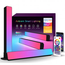Настільна LED лампа RGB 5V Panel 3 Bluetooth dual pack USB interface with app Black