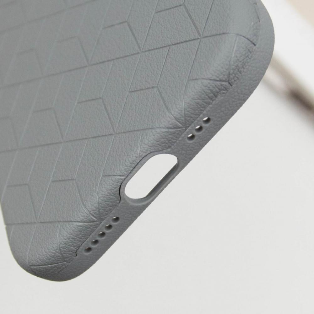 Шкіряний чохол Carved with MagSafe для Apple iPhone 16 (6.1") Grey