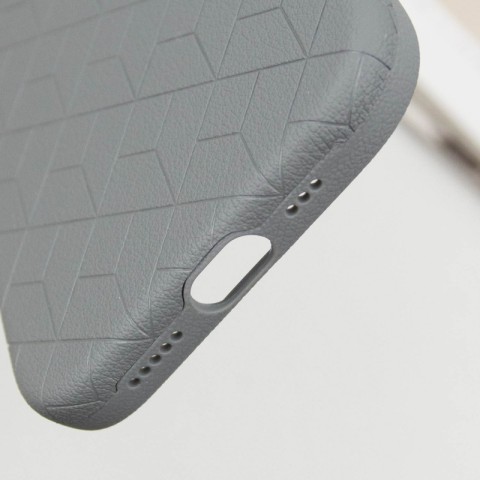 Шкіряний чохол Carved with MagSafe для Apple iPhone 16 (6.1") Grey