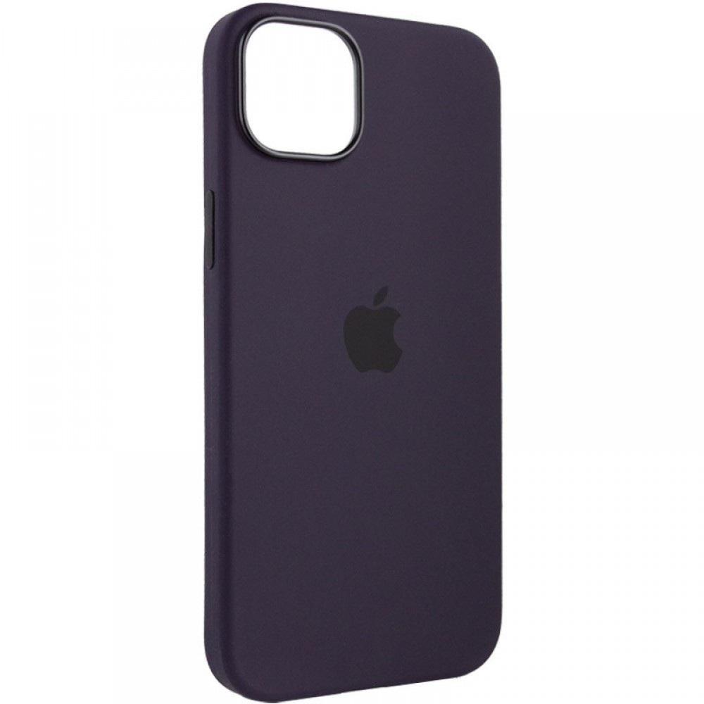 Чохол Silicone case (AAA) with Magsafe для Apple iPhone 14 Pro (6.1") Фіолетовий / Elderberry