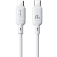 Дата кабель Baseus Silky Series OS Fast Charging Type-C to Type-C 100W (1m) (P10377704) Moon White