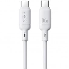 Дата кабель Baseus Silky Series OS Fast Charging Type-C to Type-C 100W (1m) (P10377704) Moon White