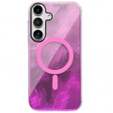Чохол TPU Shiny Mountain (MagFit) для Samsung Galaxy S24 FE Pink