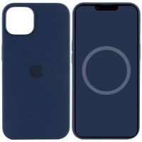 Чохол Silicone case (AAA) with Magsafe and Animation для Apple iPhone 13 (6.1") Синій / Abyss Blue