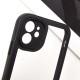 TPU чохол Transparent + Colour 1,5mm для Apple iPhone 12 (6.1") Black