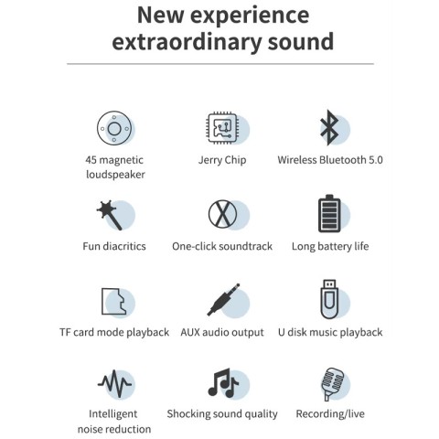 Караоке Мікрофон-колонка DS810 Pink