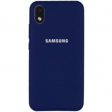 Чохол Silicone Cover Full Protective (AA) для Samsung Galaxy M01 Core / A01 Core Темно-синій / Midnight blue