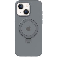 Чохол Silicone Case Full Protective with Ring для Apple iPhone 15 (6.1") Grey