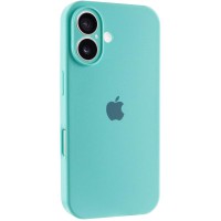 Чохол Silicone Case Full Camera Protective (AA) для Apple iPhone 16 (6.1") Бірюзовий / Marine Green