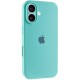 Чохол Silicone Case Full Camera Protective (AA) для Apple iPhone 16 (6.1") Бірюзовий / Marine Green