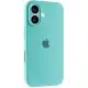 Чохол Silicone Case Full Camera Protective (AA) для Apple iPhone 16 (6.1") Бірюзовий / Marine Green