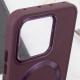 TPU чохол Bonbon Metal Style with MagSafe для Xiaomi 14 Pro Бордовий / Plum