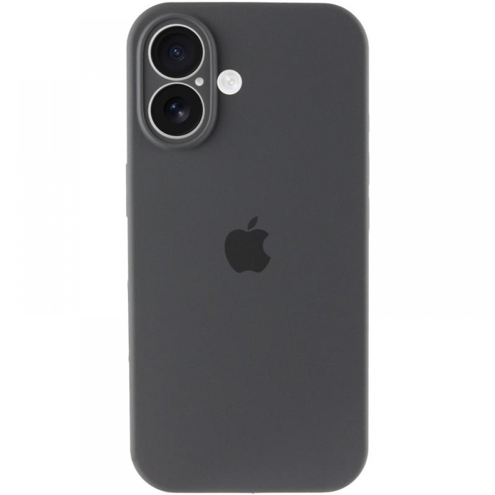 Чохол Silicone Case Full Camera Protective (AA) для Apple iPhone 17 (6.3") Сірий / Dark Gray