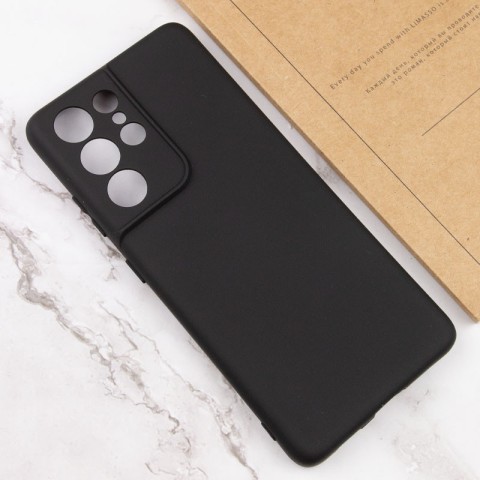 Чохол TPU GETMAN Liquid Silk Full Camera для Samsung Galaxy S22 Ultra Чорний / Black