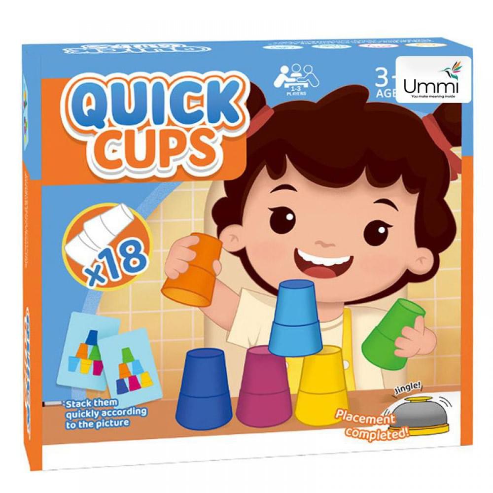 Настільна інтерактивна гра Ummi 22051 Quick Cups Blue / Orange