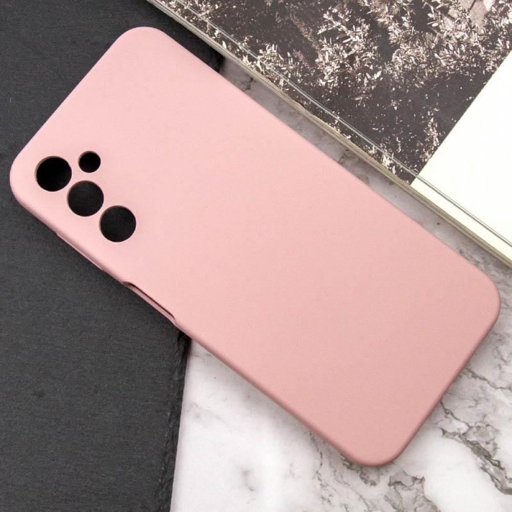 Чохол TPU GETMAN Liquid Silk Full Camera для Samsung Galaxy M34 5G Рожевий / Pink Sand
