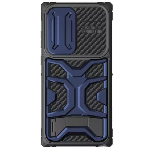 TPU+PC чохол Nillkin CamShield Adventurer Pro (шторка на камеру) для Samsung Galaxy S23 Ultra Interstellar Blue