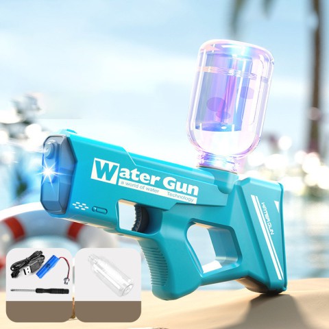 Водяний пістолет Water Gun 8001 (200ml) (3xAA не входят у комплект) Light Blue