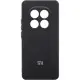 Чохол Silicone Cover Lakshmi Full Camera (AA) with logo для Xiaomi Redmi Note 14 Pro+ 5G Чорний / Black