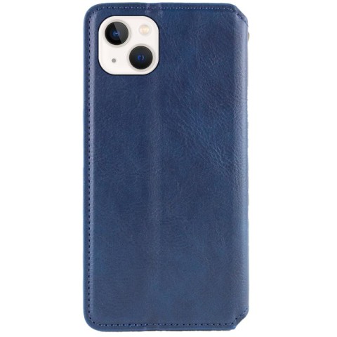 Шкіряний чохол-книжка GETMAN Cubic (PU) для Apple iPhone 13 (6.1") Синій