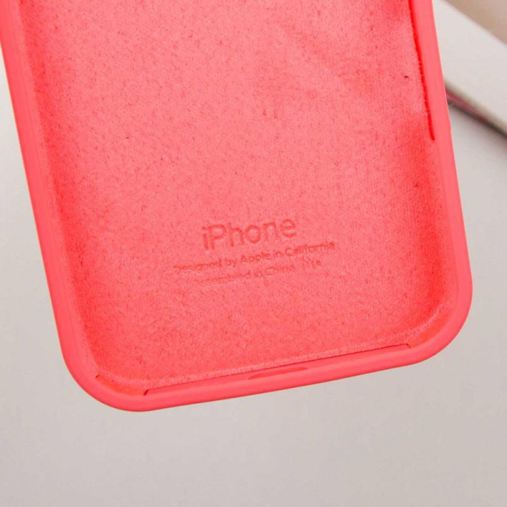 Чохол Silicone Case Full Protective (AA) для Apple iPhone 16 Plus (6.7") Кавуновий / Watermelon red