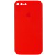 Чохол Silicone Case Square Full Camera Protective (AA) для Apple iPhone 7 plus/8 plus (5.5") Червоний / Red