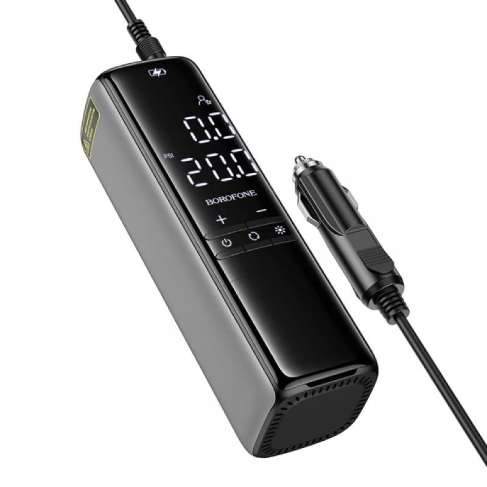 Автомобільний насос Borofone FC1 Air Pump Black Gray