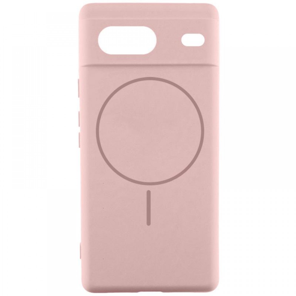 Чохол Silicone Cover Lakshmi Full Camera (AA) with MagFit для Google Pixel 7 Рожевий / Pink Sand