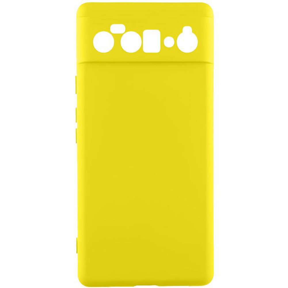 Чохол TPU GETMAN Liquid Silk Full Camera для Google Pixel 6 Pro Жовтий / Flash