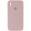 Чохол Silicone Case Square Full Camera Protective (AA) для Apple iPhone XS / X (5.8") Рожевий / Pink Sand