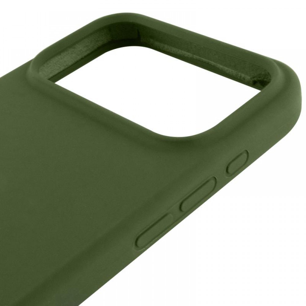 Чохол Silicone Case Full Protective (AA) для Apple iPhone 17 Pro (6.3") Зелений / Dark Olive
