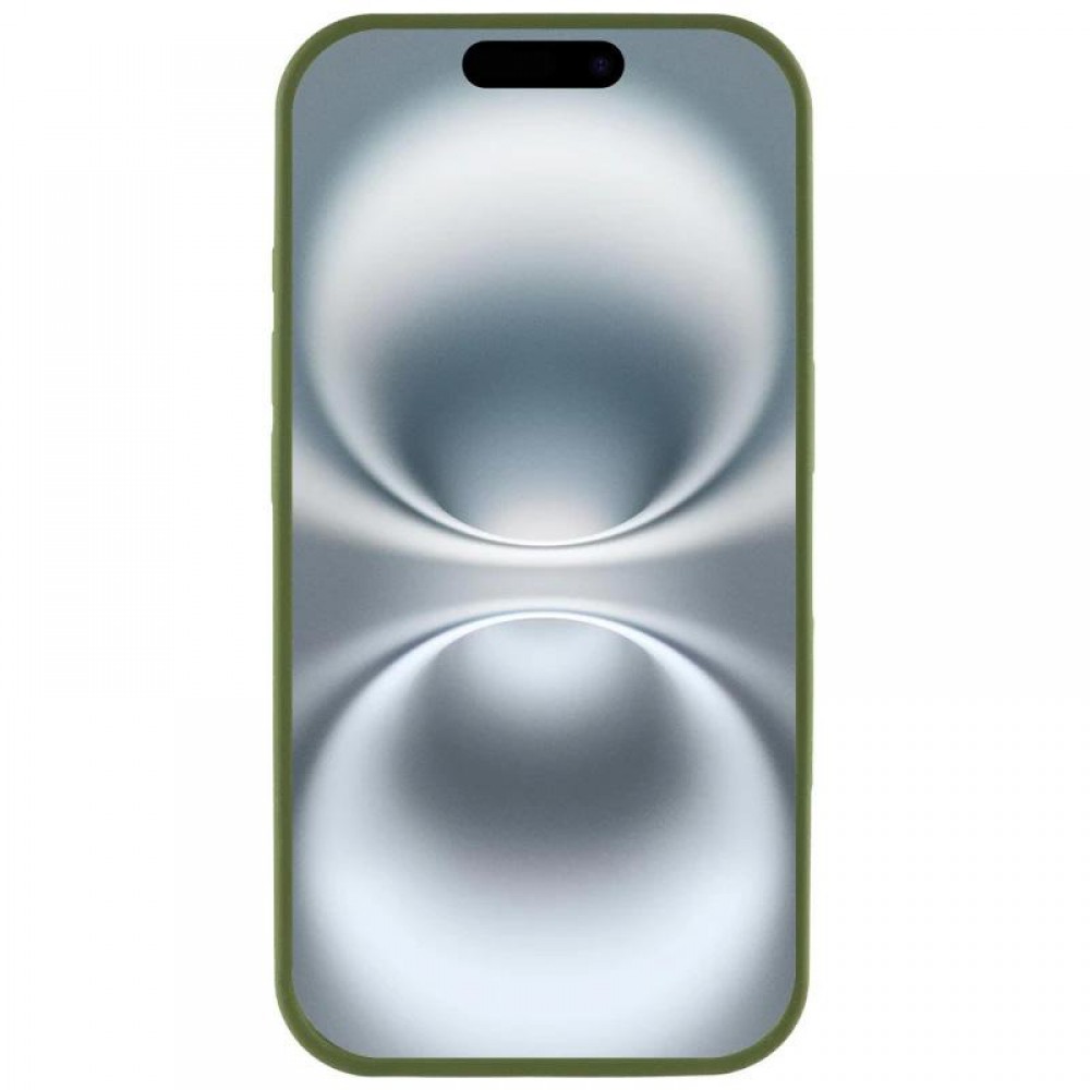 Чохол Silicone Case Full Protective (AA) для Apple iPhone 16e (6.1") Зелений / Dark Olive